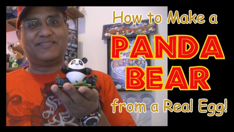 How to make a Panda Bear Egg for Easter