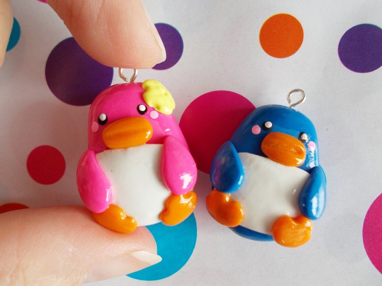 Kawaii Couple Penguin - Polymer Clay Tutorial