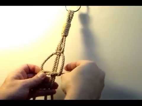 Macrame Square Knot Sinnet used in crafting macrame plant hangers