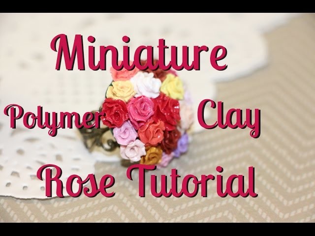 Miniature Polymer Clay Rose Tutorial {Perfect for Jewellery}