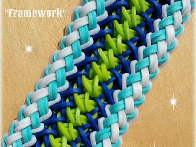 New "Framework" Rainbow Loom Bracelet How To Tutorial