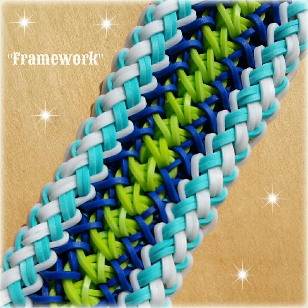 New "Framework" Rainbow Loom Bracelet How To Tutorial