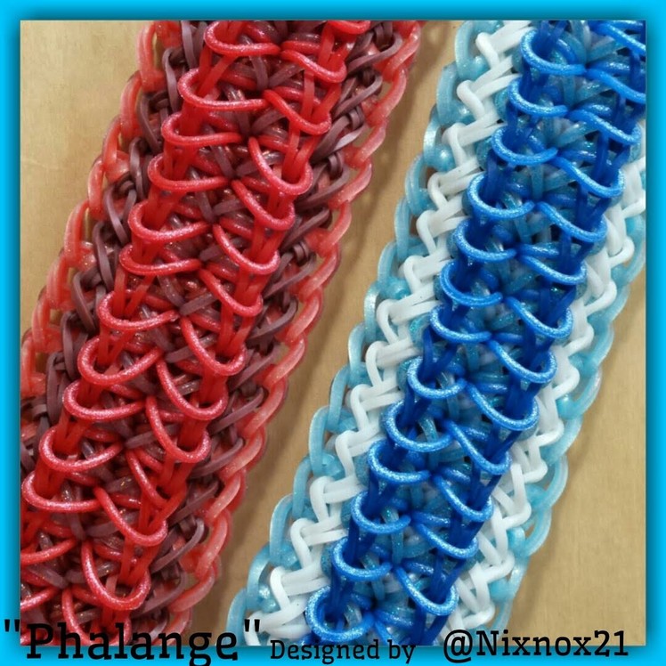 New "Phalange" Rainbow Loom Bracelet. How To Tutorial