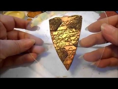 Polymer Clay Crown & Shield pendant tutorial pt1