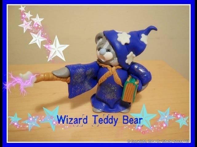 Polymer Clay Wizard Teddy Bear