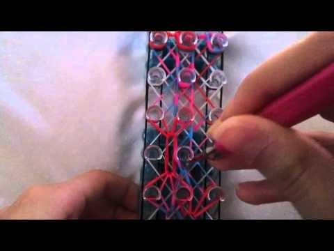 Rainbow Loom- How to make a Patchwork Quilt Bracelet (Original Design)