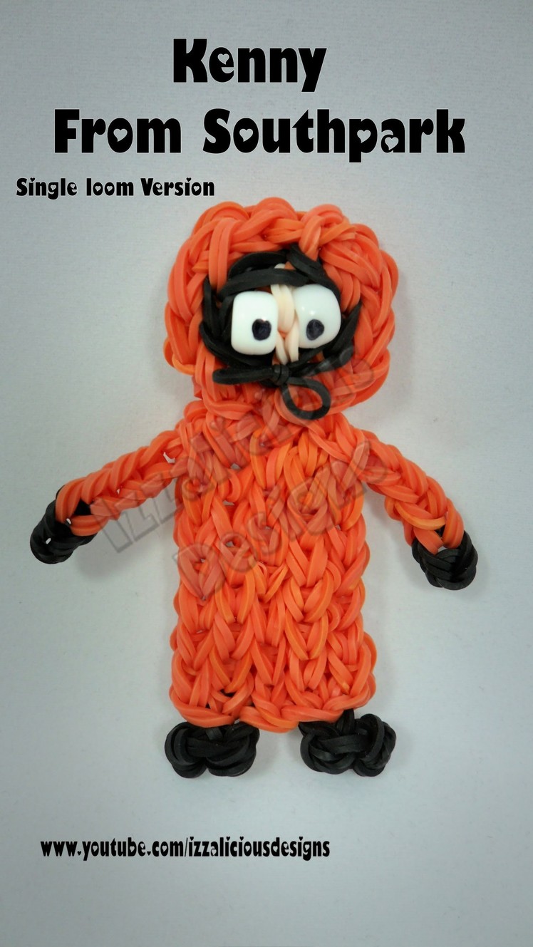 Rainbow Loom Kenny (from South Park) Action Figure.Charm - Gomitas