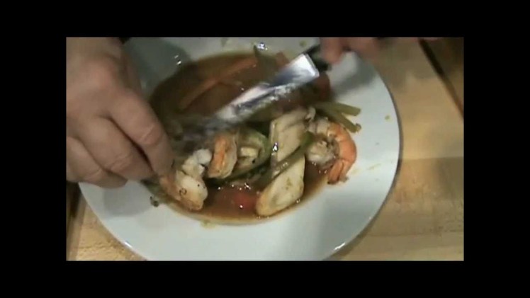 Shrimp & Tilapia with Vegetables cooked in parchment paper - Chef Cha Cha Dave's video recipe
