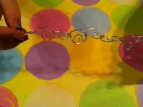 Swirly Paperclip Bracelet Tutorial