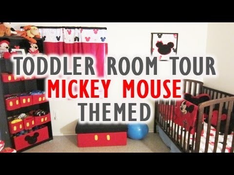 Toddler Room Tour: Mickey Mouse themed  (Vlog #30)