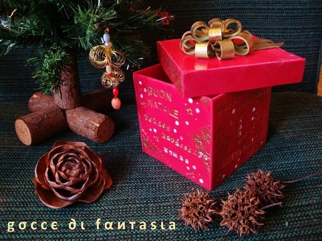 Tutorial: scatola di Natale in fimo. Christmas box made of polymer clay