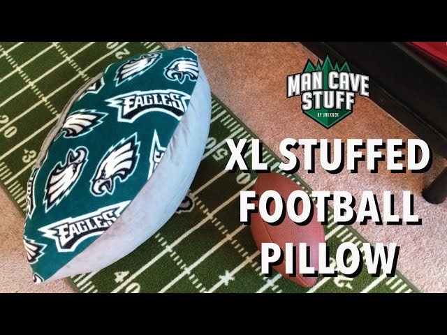 XL Man Cave Football | DIY Stuffed Pillow Idea