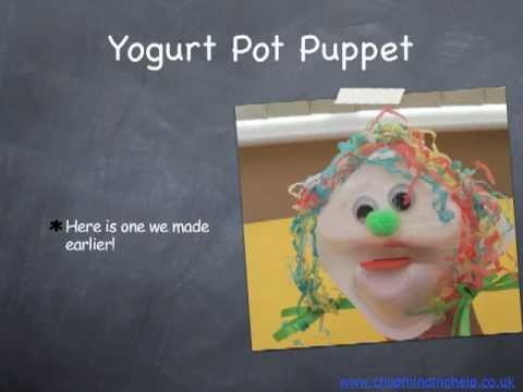 Yogurt Pot Puppets