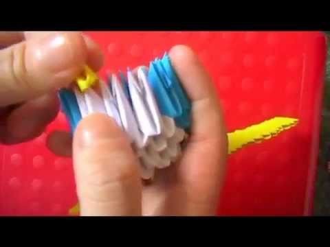 3D origami: tuxedo sam