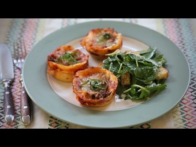 Back to School Recipes - How to Make Lasagna Cupcakes