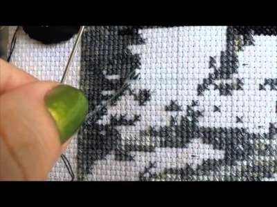 Beginning and Ending Threads in Embroidery and Cross Stitch: Loop Method & Pin Stitch