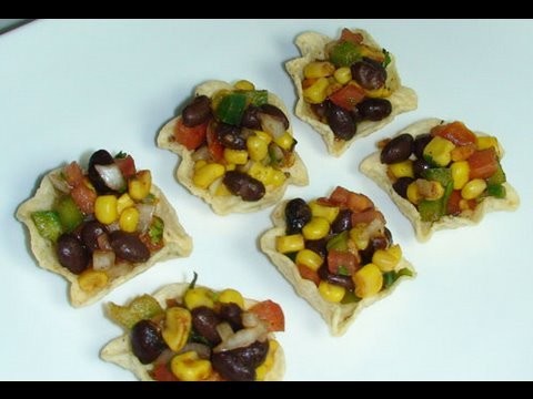 Black Bean & Corn Dip - Vegetarian Appetizers Recipe