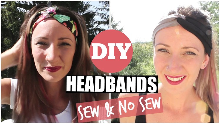 DIY Etsy Inspired Headbands - Sew and NO Sew