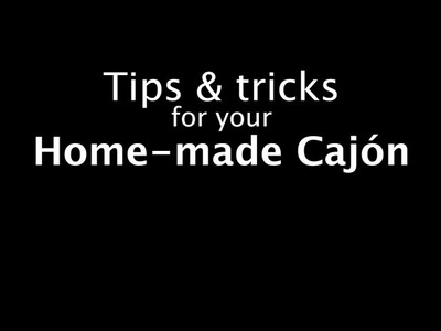 DIY.home-made snare cajon vs Meinl Snare Cajon