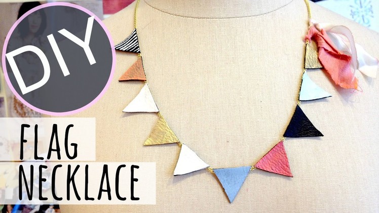 DIY Leather Necklace | Easy DIY Necklace | by Michele Baratta
