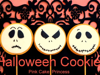 Halloween Cookies. Cupcakes Treats - How to Decorate Jack Skellington Treats by Pink Cake Princess