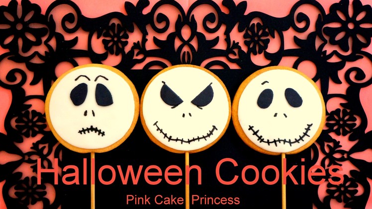 Halloween Cookies. Cupcakes Treats - How to Decorate Jack Skellington Treats by Pink Cake Princess