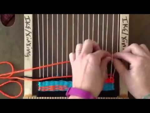How to create a warp interlock in tapestry weaving.