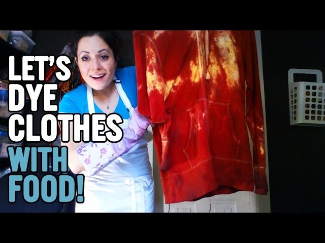 How To Dye Clothes with Food || DIY CLOTHES