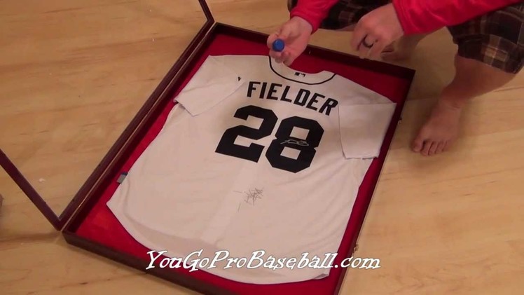 How to frame a baseball jersey for a lot less money