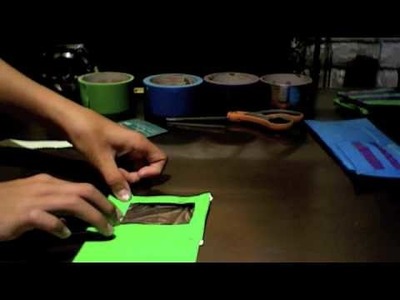 How To Make A Duct Tape Wallet With 6 Pockets And I.D. Card Holder Part 3