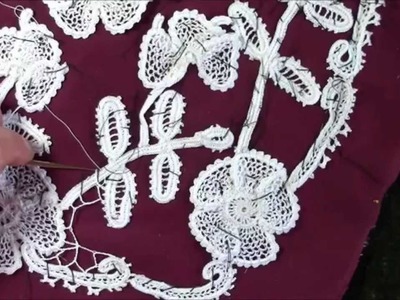 How to make a piece of crochet lace, infill part 4