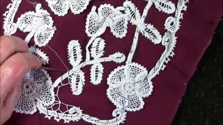 How to make a piece of crochet lace, infill part 4