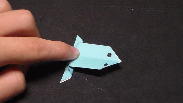 How to make an easy origami jumping frog