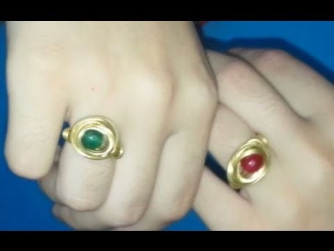 How To Make an Easy Wire Ring - DIY - Wire Wrapping Tutorial - Jewelry Tutorial .