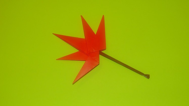 How To Make An Origami Maple Leaf