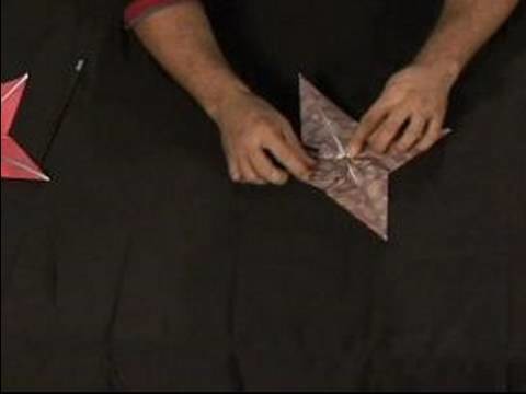 How to Make an Origami Orchid : Half Petal Folding the Diamond for an Origami Orchid