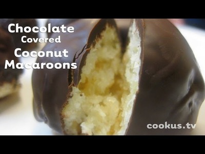 How to Make Chocolate Covered Coconut Macaroons