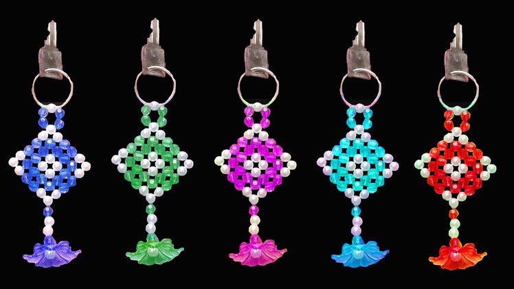 How To Make  Crystal Beads Key Chain