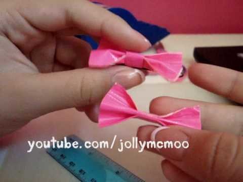 How to make Duct Tape Hair Bows