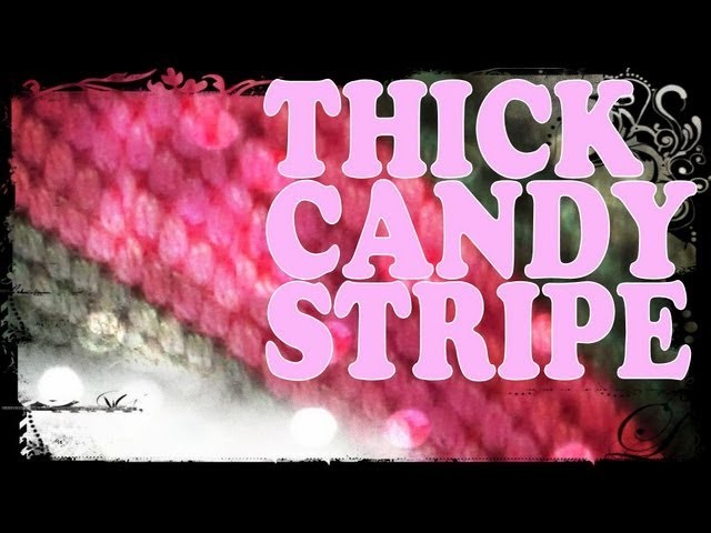 How to Make Friendship Bracelets ♥ Thick Candy Stripe