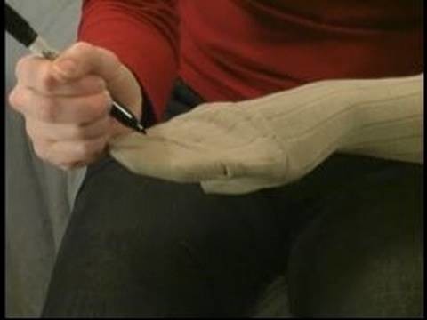How to Make Sock Puppets : Preparing a Sock Making a Sock Puppet