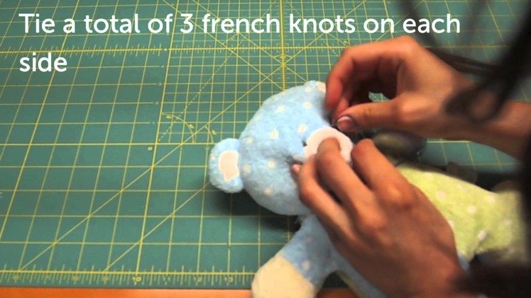 How to Mend your Stuffed Animal - Mending Mr Jiggles Part 2