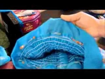 How to sew a Dress for baby girl with elastic thread. 
