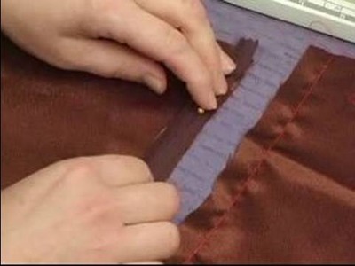 How to Sew Zippers : Pinning Left Side for Invisible Zipper