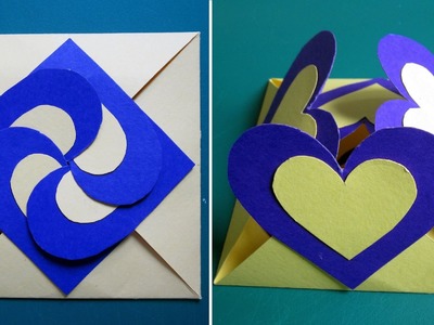 Love card sealed with hearts - learn how to make a heart-lock greeting card - EzyCraft