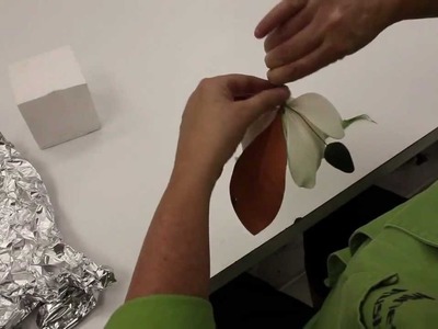 Making a Southern Magnolia Leaf and Bud out of Gumpaste