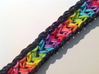 Rainbow Loom Nederlands, Heart of Dragon Scale (reversible) armband