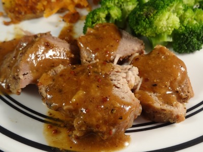Slow Cooker Brown and Maple Sugar Pork Tenderloin- with yoyomax12