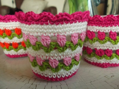 Tulip stitch crochet in Tamil