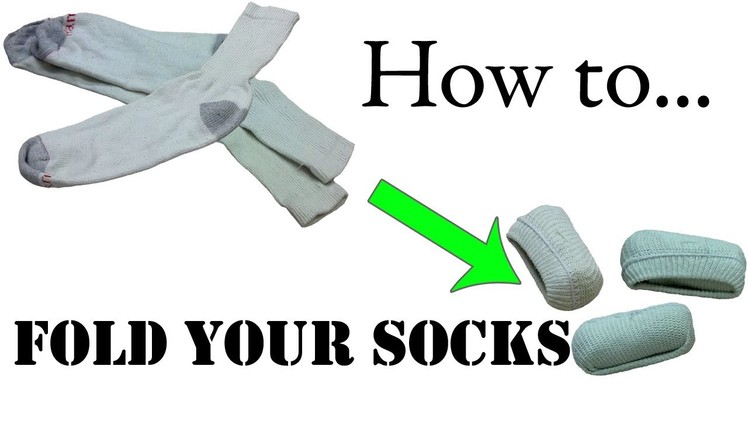 Army Packing Hack: How to Fold Your Socks for Travel (Single Roll) - Army Ranger Roll Basic Training